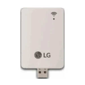Vista frontale dell'intelligente modulo Wi-Fi LG PWFMDD200 per il controllo remoto del climatizzatore