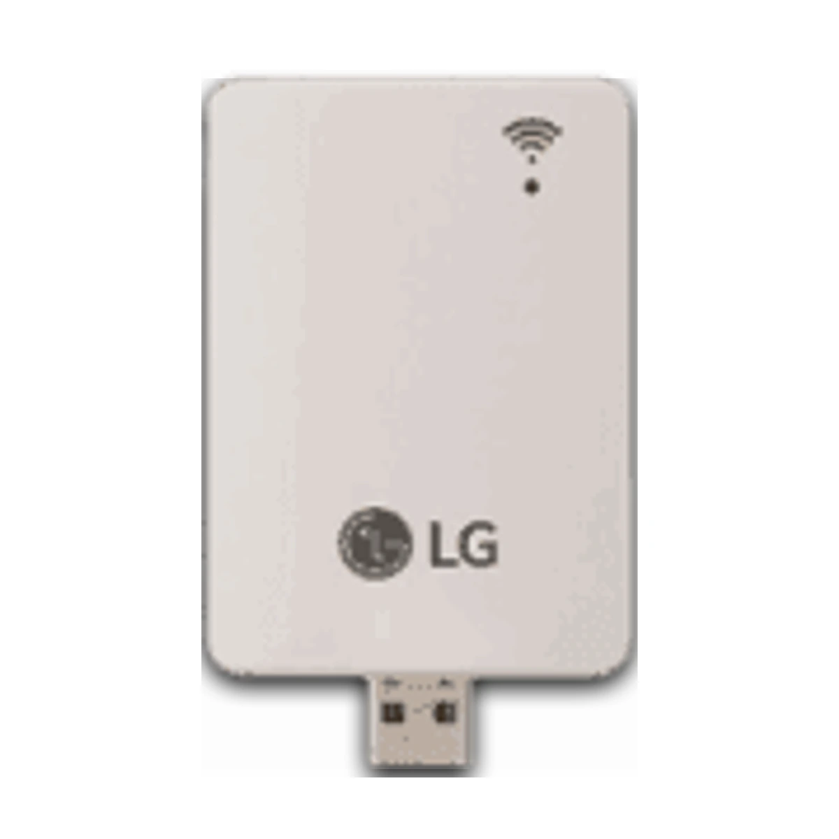 Vista frontale dell'intelligente modulo Wi-Fi LG PWFMDD200 per il controllo remoto del climatizzatore