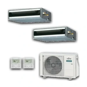 fujitsu dual canalizzato kl sistema di climatizzazione a scomparsa 2 split