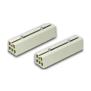 Coppia di supporti in PVC per l'essenziale base a pavimento climatizzatore Vecmco da 450mm