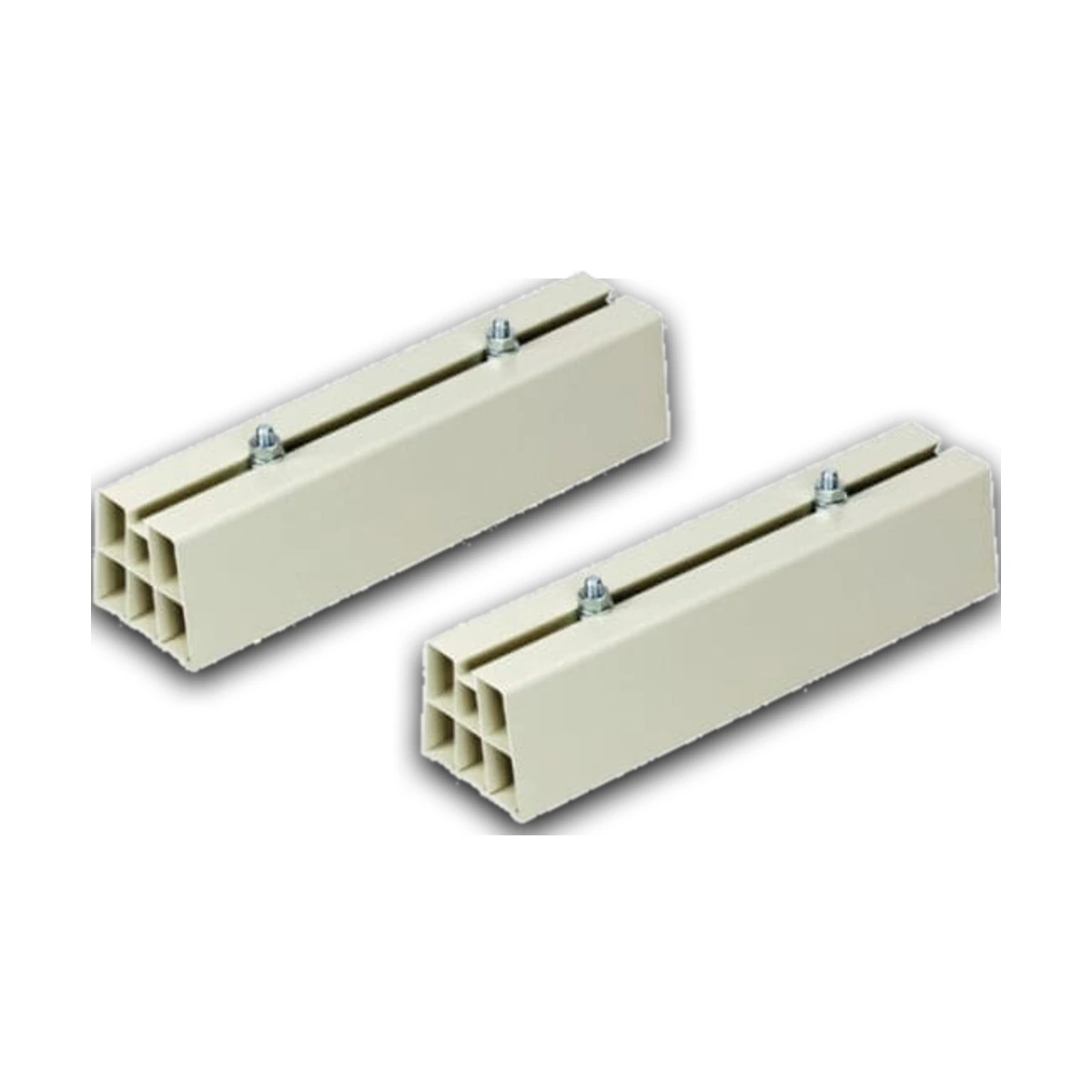 Coppia di supporti in PVC per l'essenziale base a pavimento climatizzatore Vecmco da 450mm