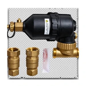 Componenti e attacchi in ottone del filtro defangatore magnetico compatibile con caldaie Savio e Biasi
